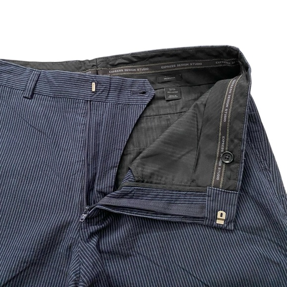 Express Design Studio Producer Women’s Pinstriped Casual Career Pants Size 32/30 - Picture 5 of 14